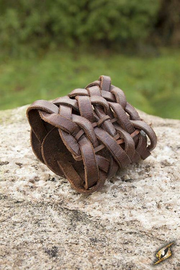Braided Bracelet, Bruin, 20 cm