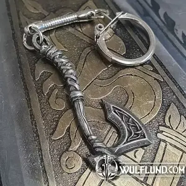 Battle Axe Keychain