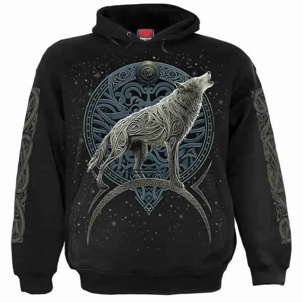 *NEW* Celtic Wolf Hoodie, maat M
