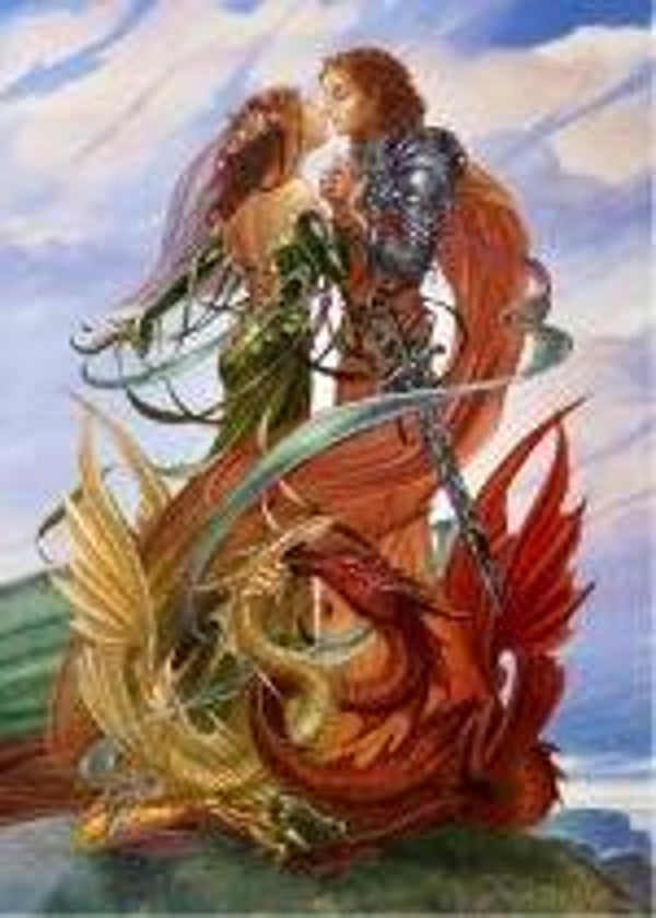 Wenskaart Dragon Handfasting