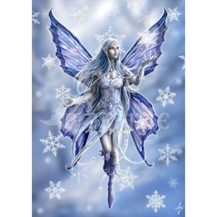 Wenskaart Sneeuwvlok Fee