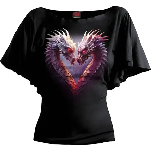 *NEW* Heart of Dragons, Sierlijk Shirt, Maat M & L