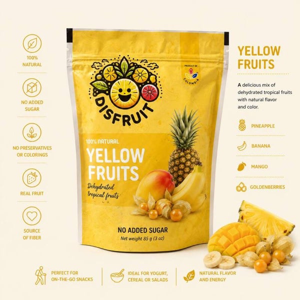 Yellow Fruits – 100% Natural Dried Fruit Blend