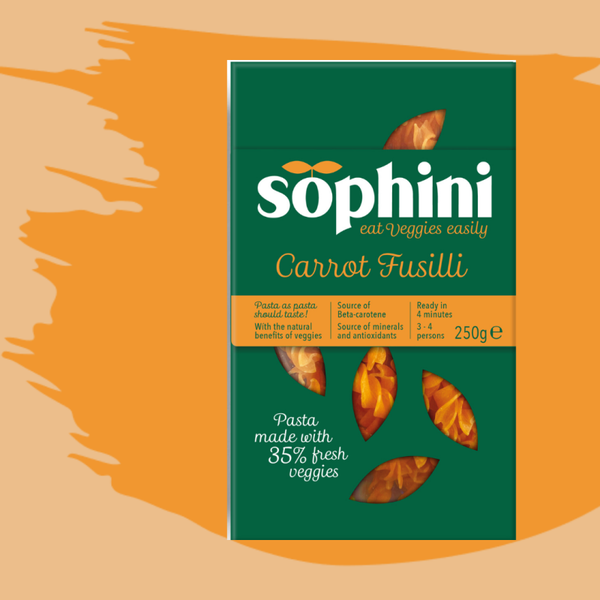 PRETTY EYES: Fusilli met 35% verse wortel - 250 gram