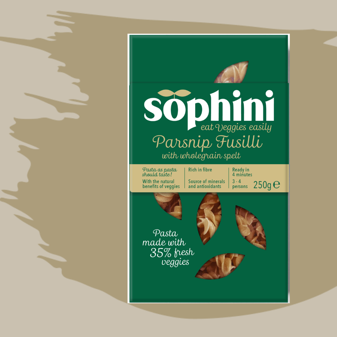 HAPPY BELLY: Fusilli van volkoren spelt met 35% verse pastinaak - 250 gram