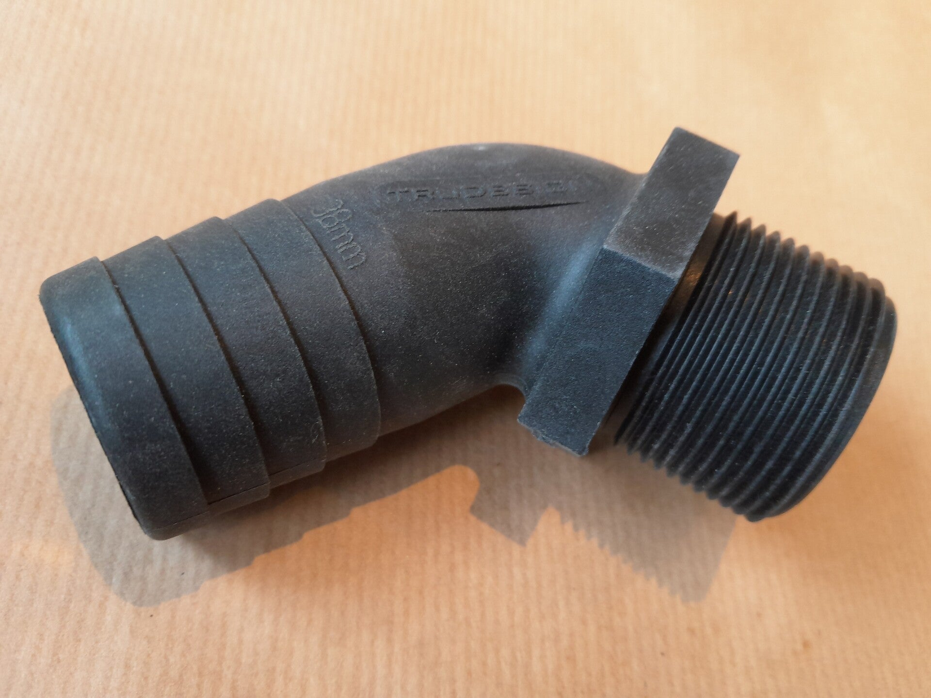 Slangverloop Kunststof 32mm naar 1 1/4" buitendraad nieuw