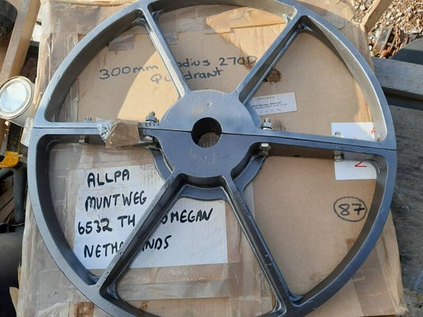 Solimar 320MM stalen Roerkwadrant Rudder quadrant, Ruderquadrant NIEUW