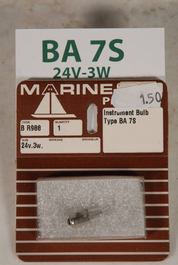 Instrumentlampje, BA 7S fitting, 24V-3W