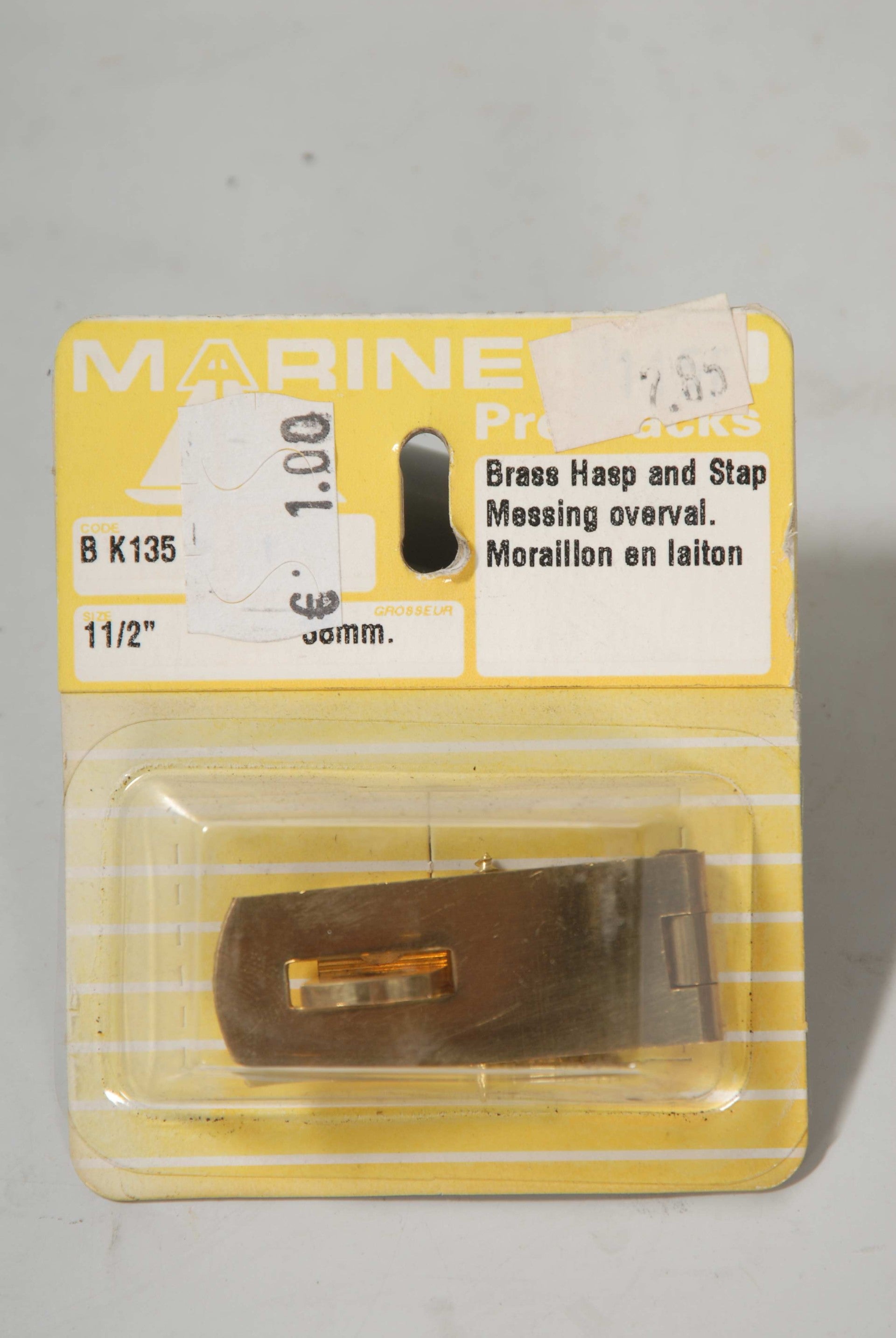 Messing Overslagsluiting voor hangslotje