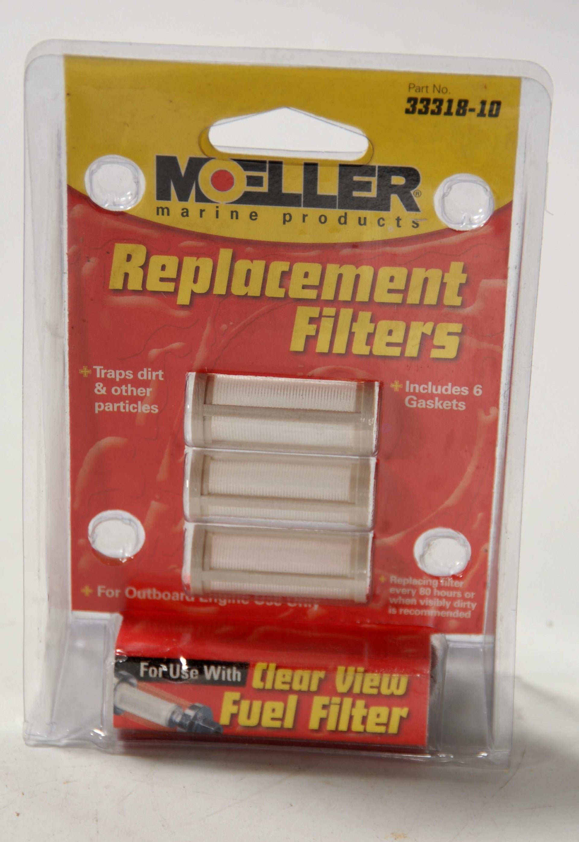 3 st Replacement Filters voor Glazen Brandstoffilter