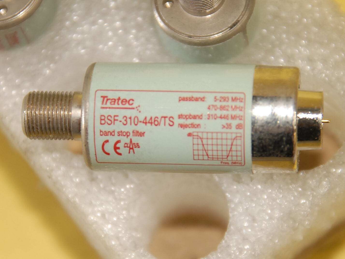 Bandstopfilter Tratel, BSF-310-446/TS