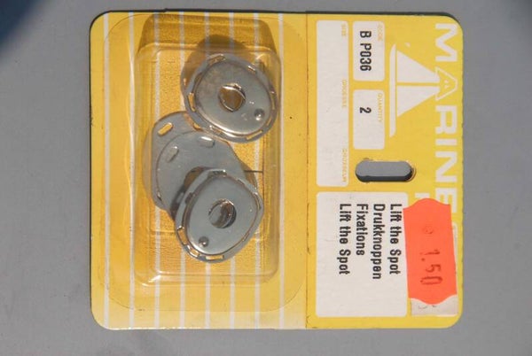 BP036  Canvas Drukknopen contraplaat 2 st