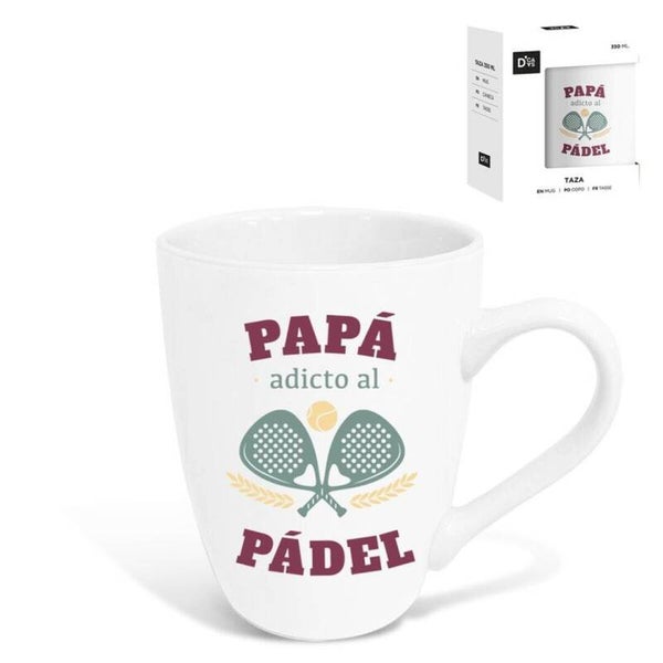 Taza Papá adicto al padel  344ml