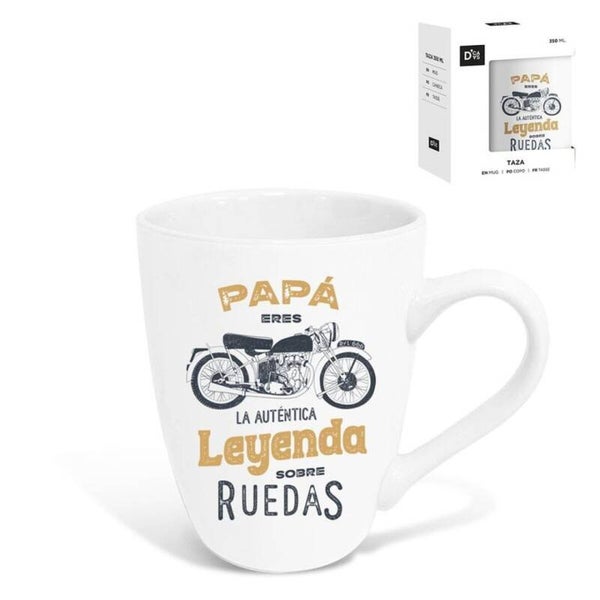 Taza Papá leyenda sobre ruedas 344ml