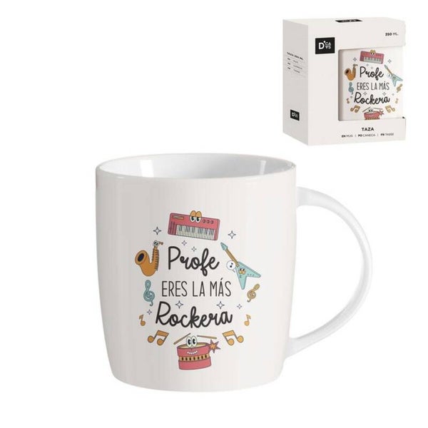 Taza profe eres las ms rockera 350ml