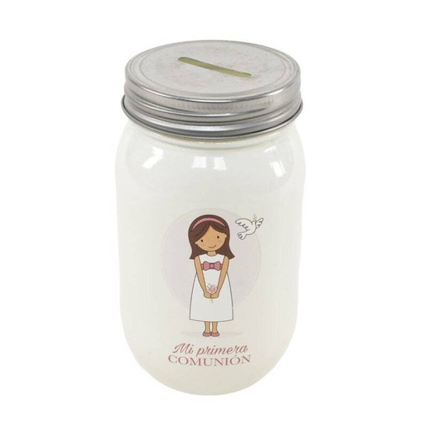 Hucha de cristal comunión niña