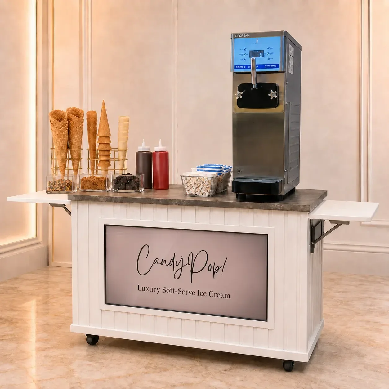 CandyPop soft-serve ice cream machine hire London