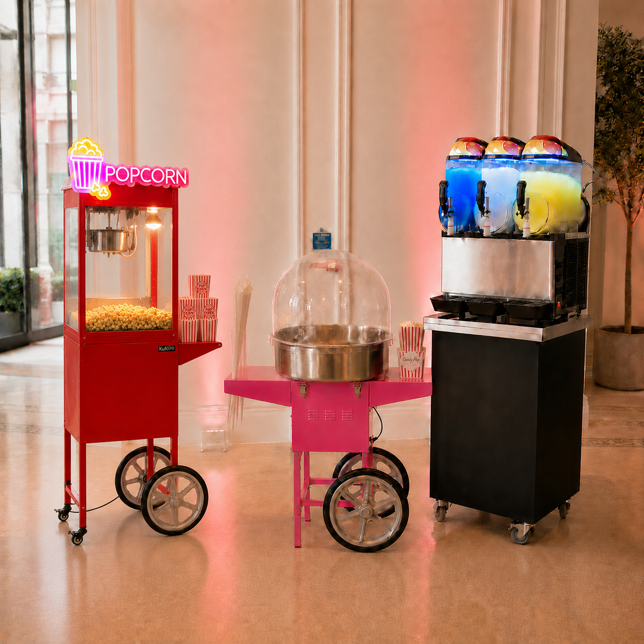 CandyPop chilled drinks dispenser hire package London