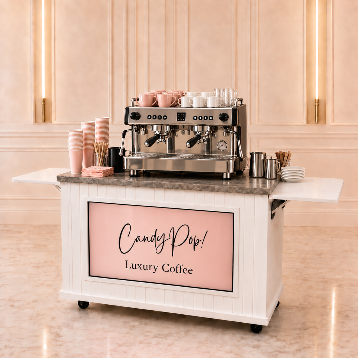 CandyPop luxury hot chocolate station hire