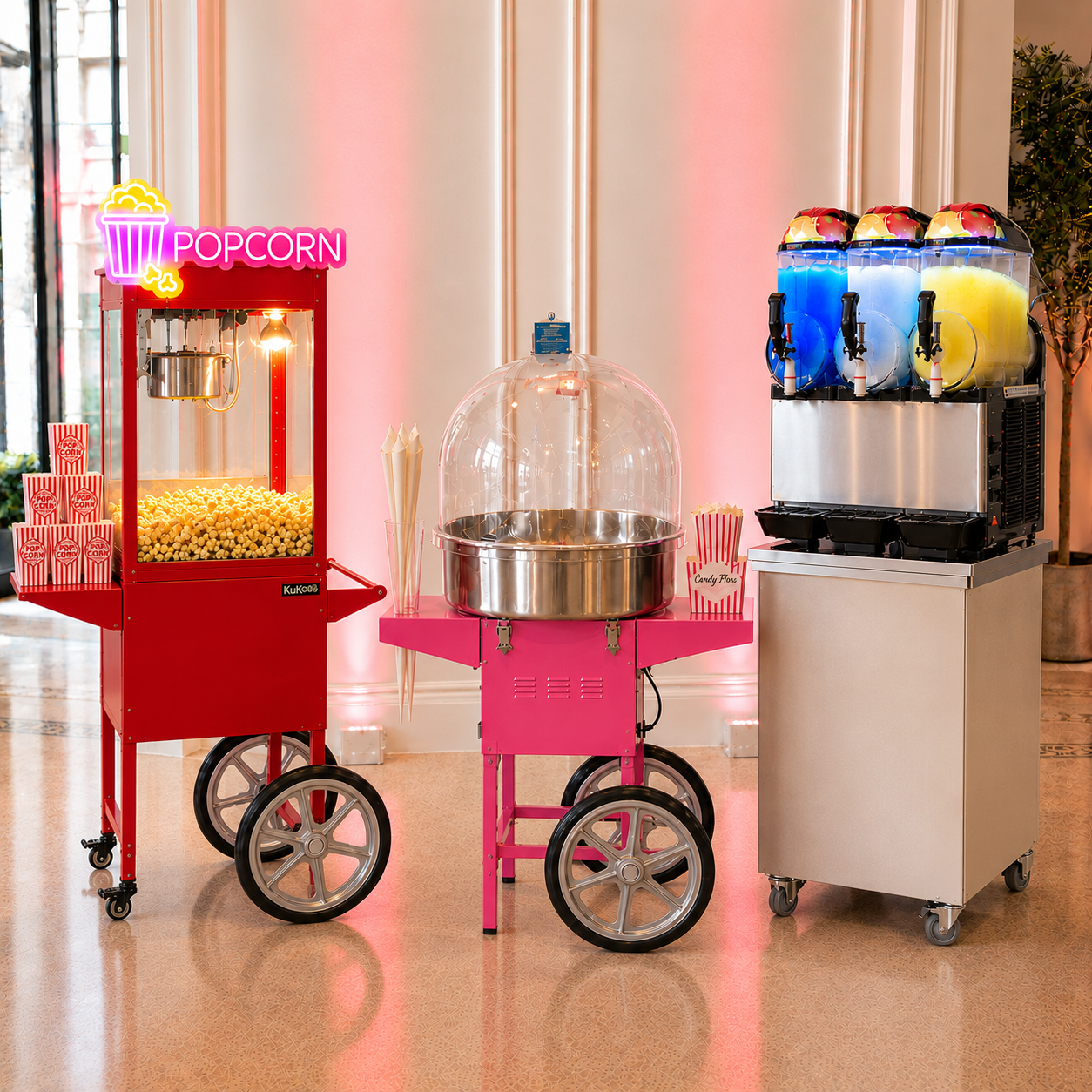 CandyPop chilled drinks dispenser hire London