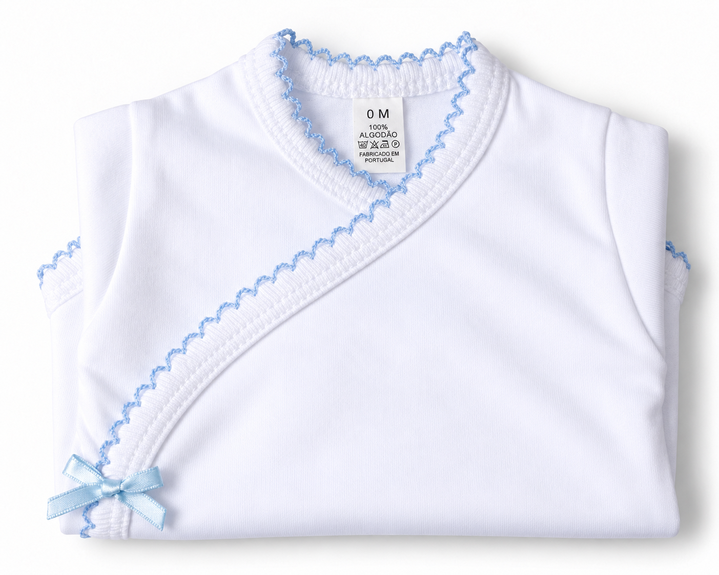 Bodysuit + Tights with Carded 100% Cotton. Blue  (Customisation option)