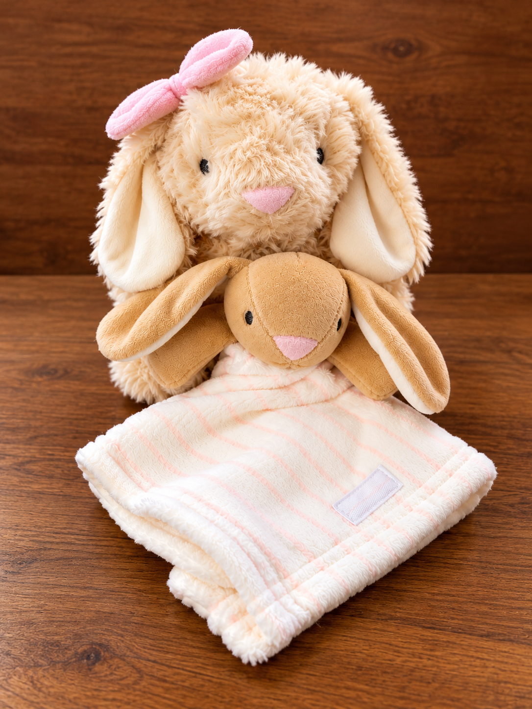 Baby Bunny Plush Toy & Comforter Set. (Customisation option)