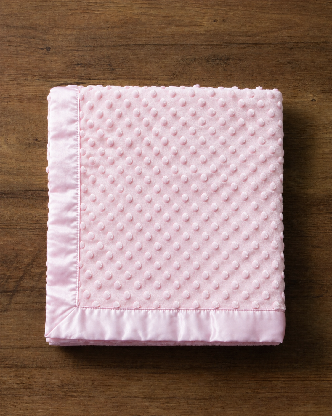 Minky dot Baby Blanket - Pink (Customisation Option)