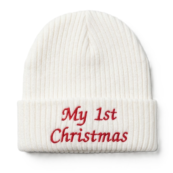 'My 1st Christmas' Knitted Hat