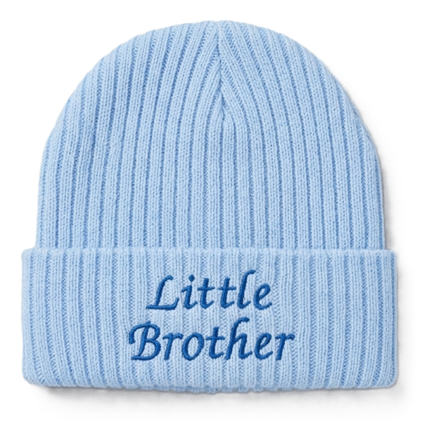 Baby Embroidered Little Brother Knitted Hat