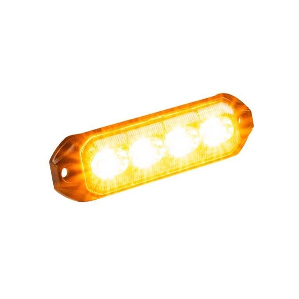 LED R65 CL2 flitser 4-LED amber 12/24v 200cm kabel