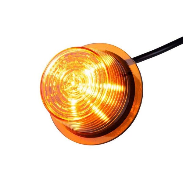 LED Module amber lens | amber | 12-24v | 5m. kabel