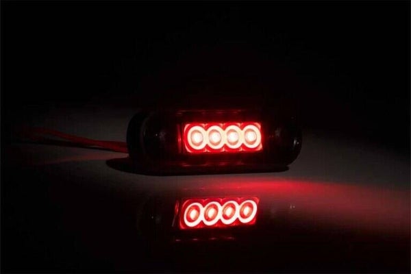 Dark markeringslicht rood | 12-24v | 0,15m. kabel | MV-2400DR.1