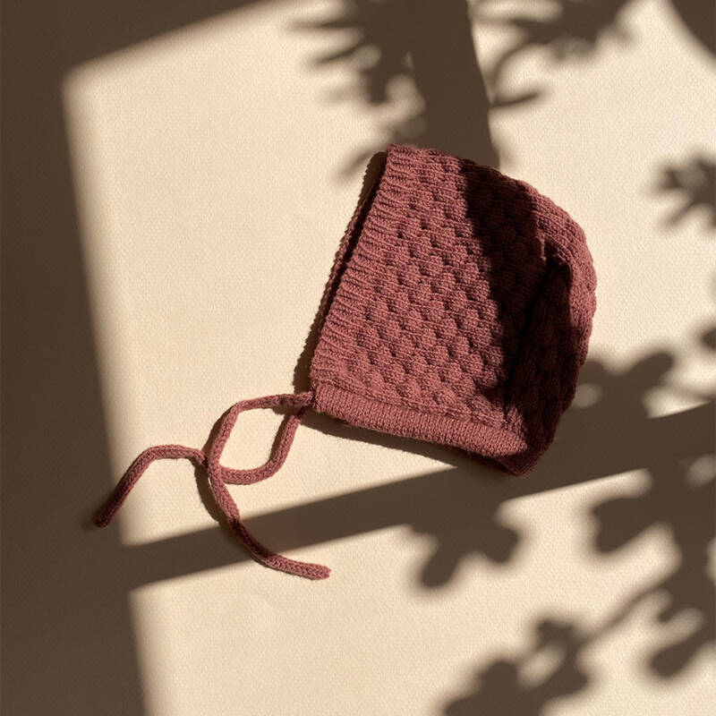 baby strick mutsje van merinowol