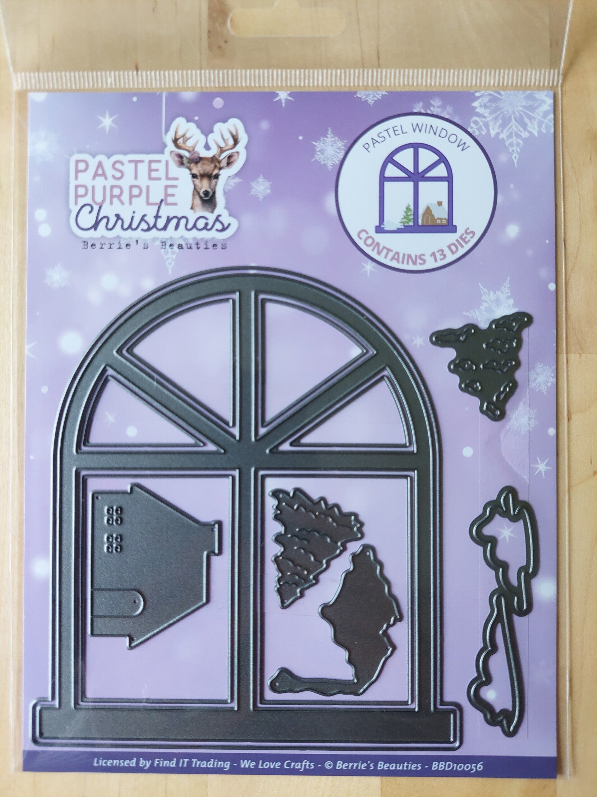 Berries Beauties - Pastel Purple Christmas - Pastel Window