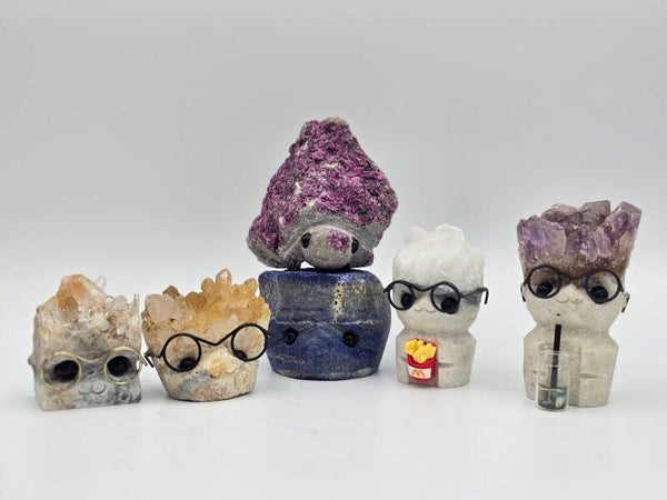 Pet Crystal Rock Buddy Set of 6
