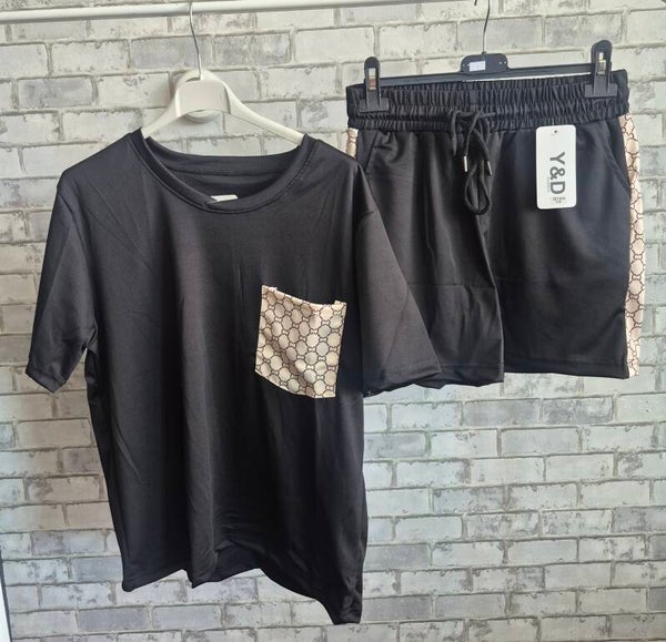 Zwarte dames set