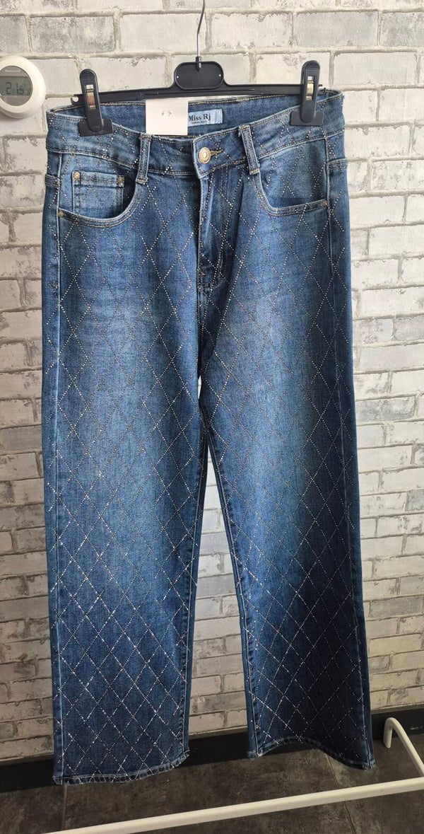 Spijkerbroek met glitter