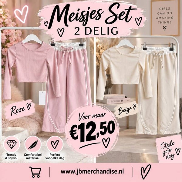 Meisjes set 2 delig