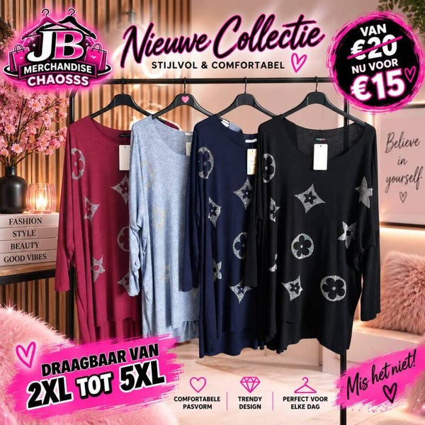 Dames shirt  grote maat