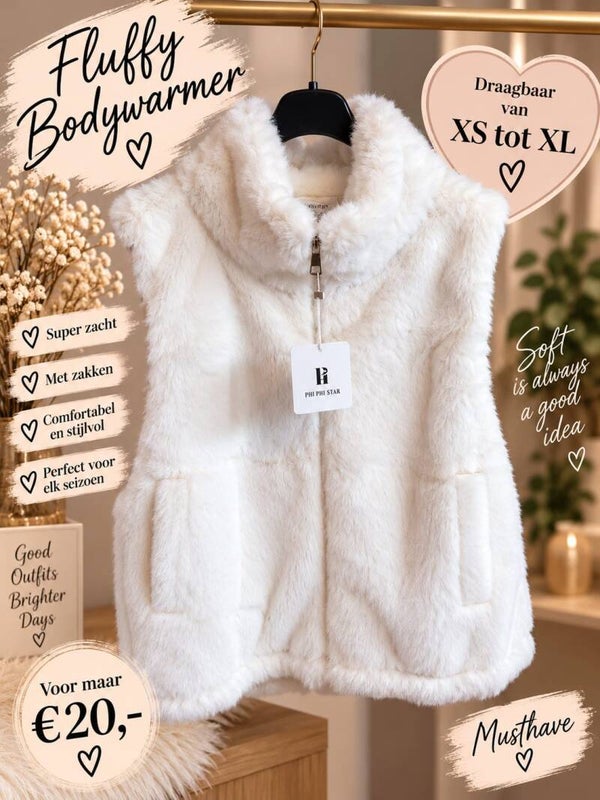 Bodywarmer fluffy