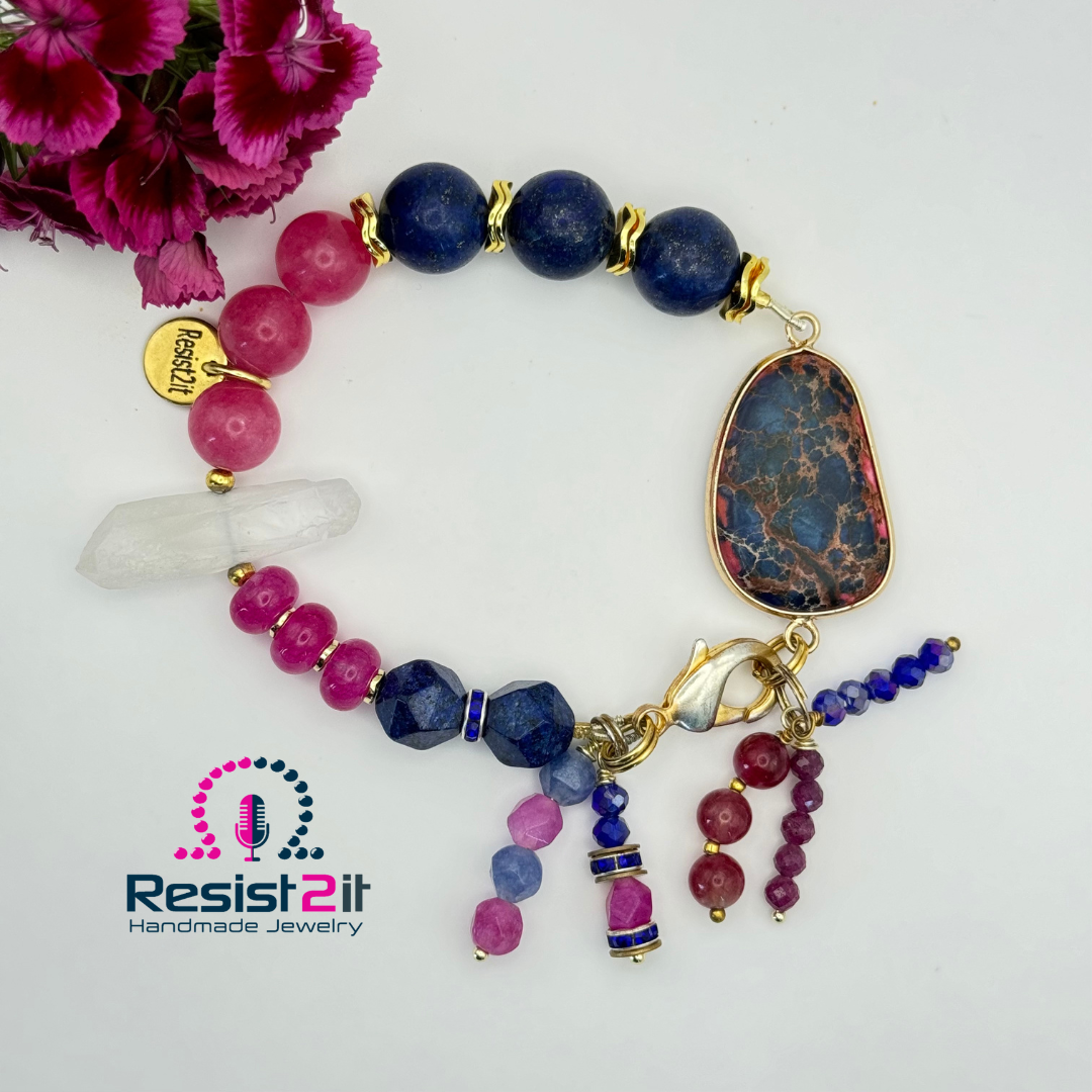 Bracelet "La Nuit en Rosé"