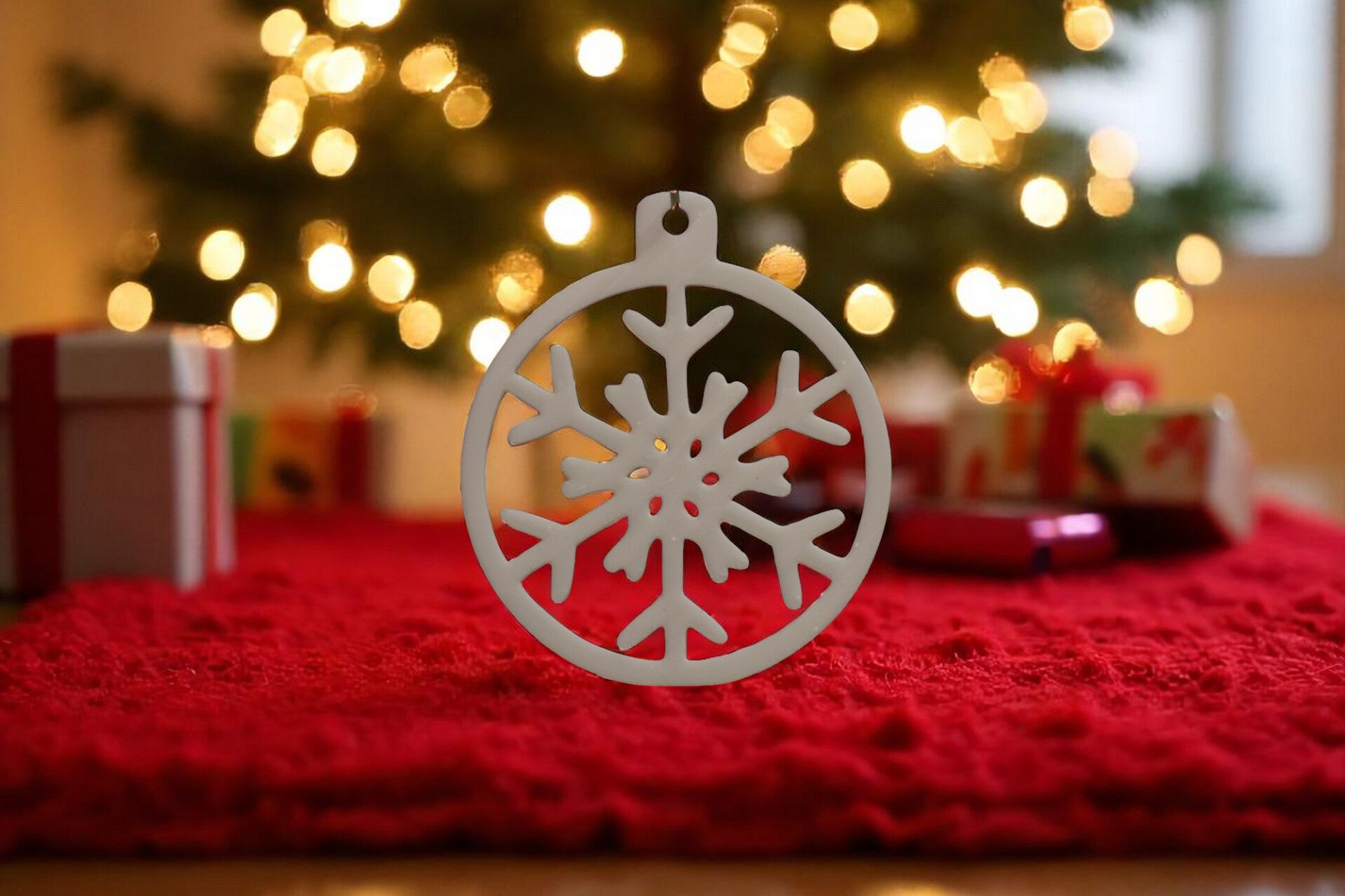 Fensterbild Weihnachtsdesign -  Eisflocke