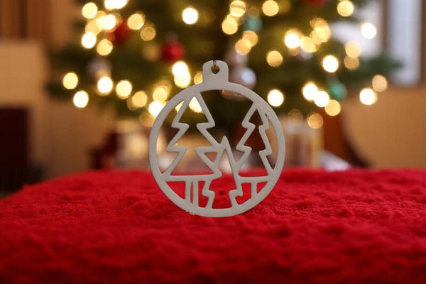 Fensterbild Weihnachtsdesign - Tannenbäume