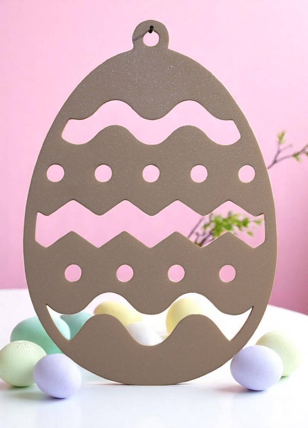 Fensterbild Osterdesign - Großes Ei mit Muster