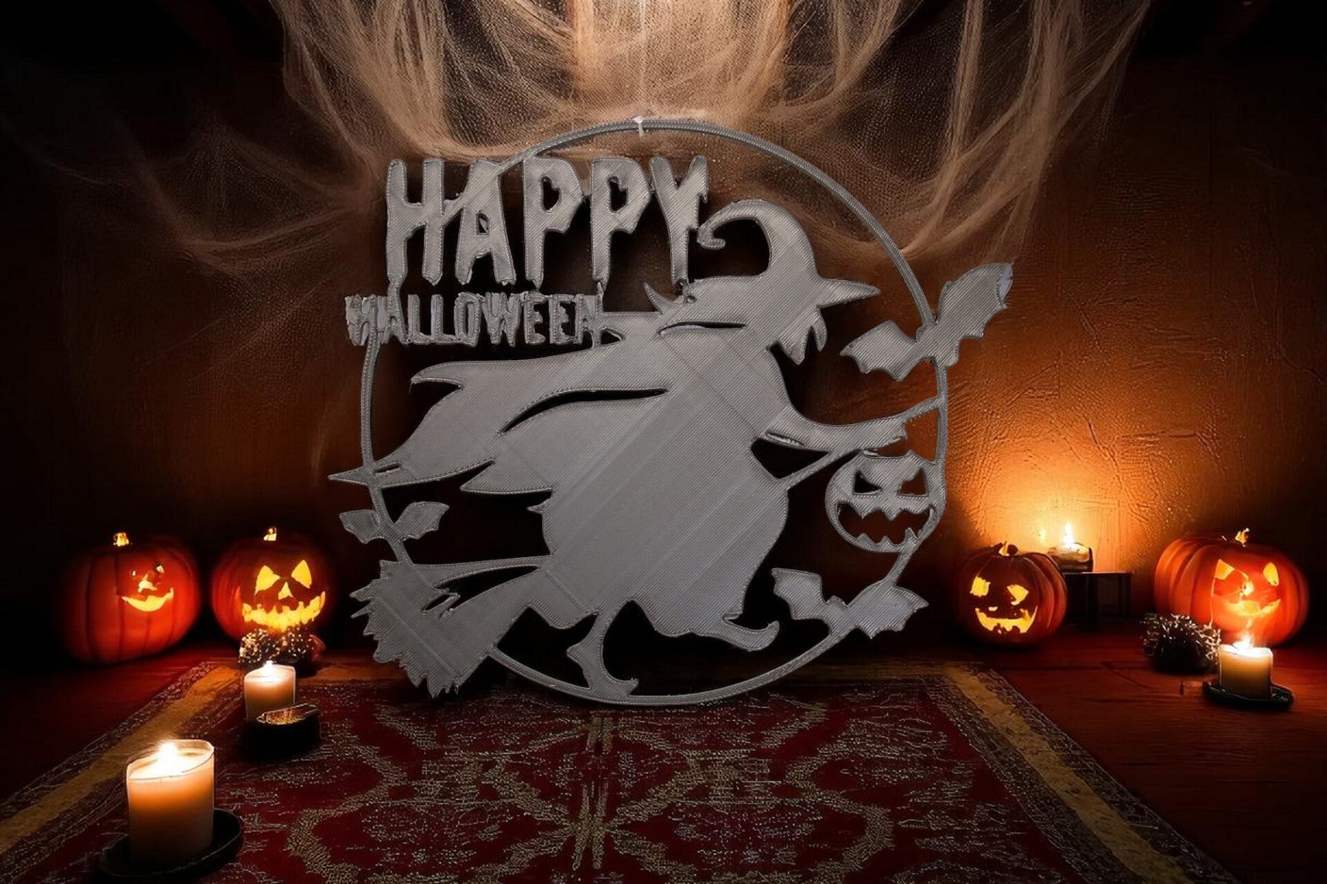 Fensterbild Halloweendesign - Happy Halloween