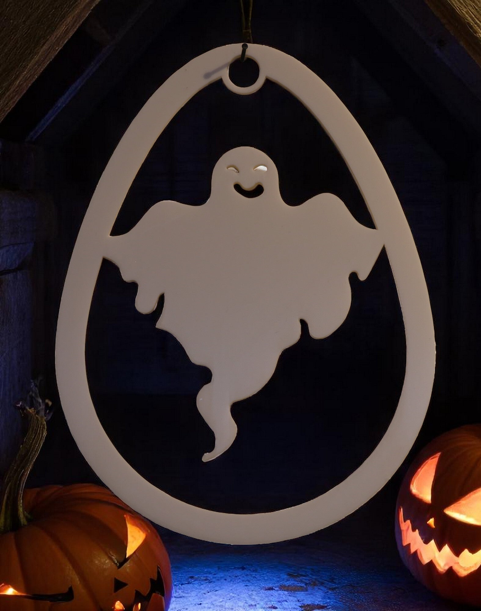 Fensterbild Halloweendesign - Geist