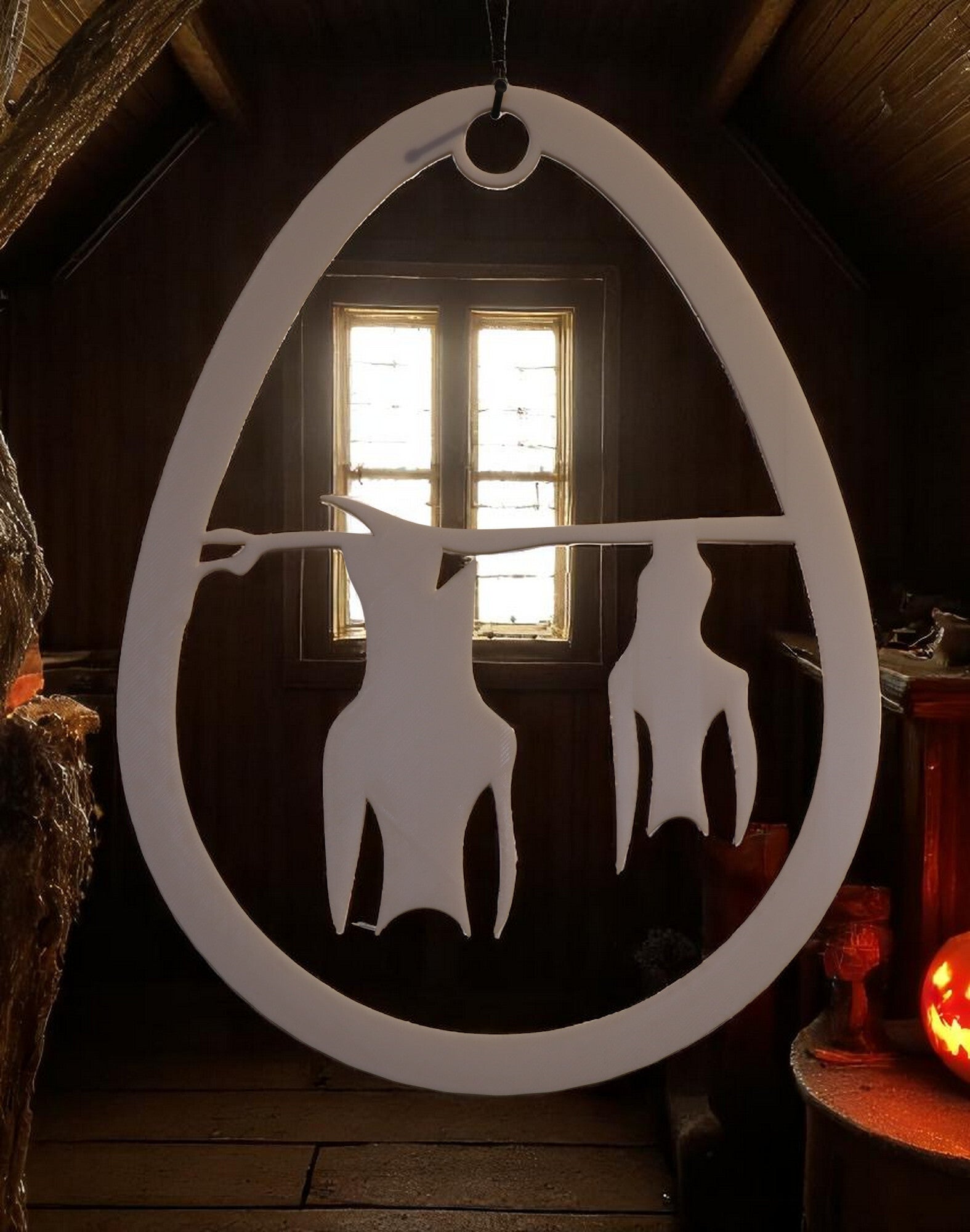 Fensterbild Halloweendesign - Fledermäuse