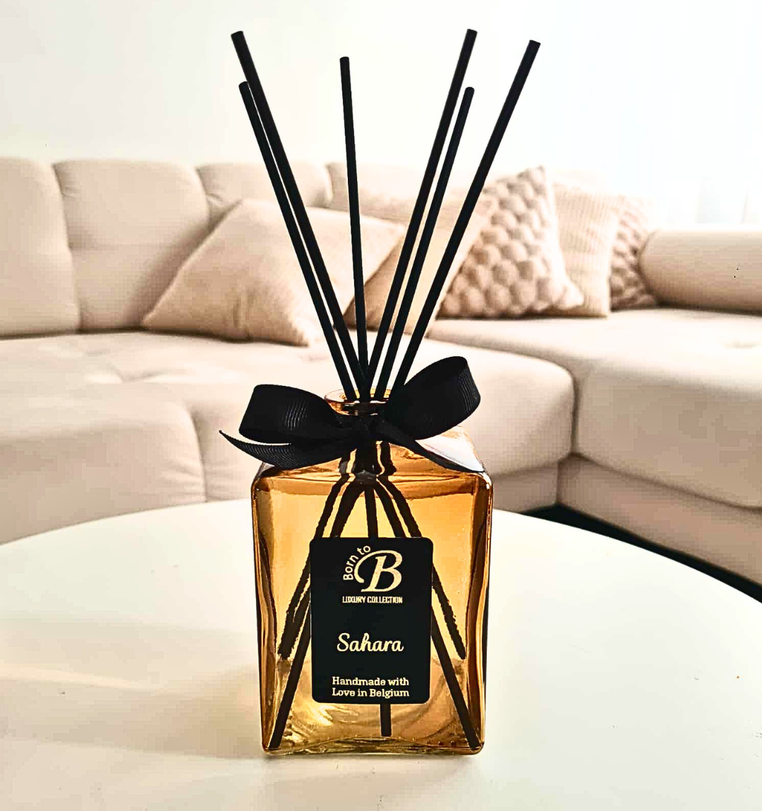 Sahara - Diffuseur à Bâtonnets Artisanal - Verre Ambré