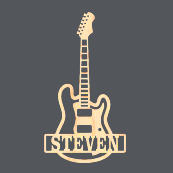 Guitar 1 - Name Wood Art