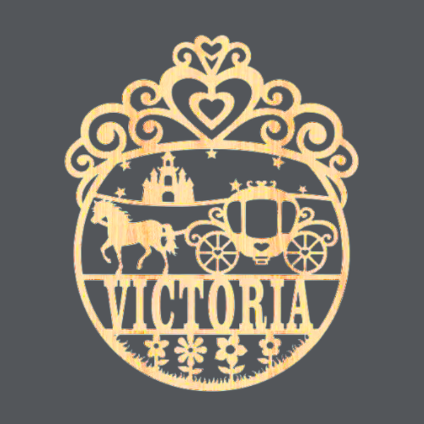 Princess 1 - Name Wood Art